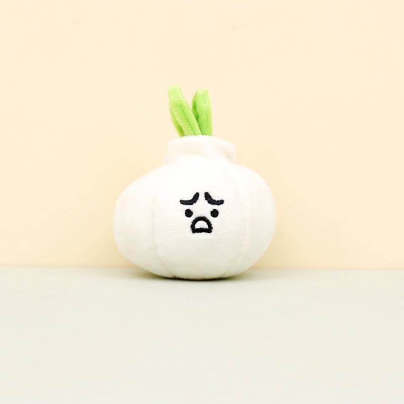 

Plush Cute Garlic Keychain Adorable Stuffed Garlic Toy Backpack 8cm Charm