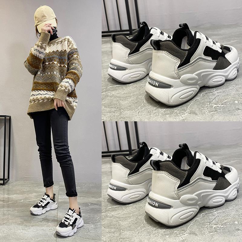 

Daddy shoes women s shoes student 2021 spring new casual Internet celebrity board shoes platform sports shoes 40