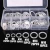 M6-M16 Oil Pan Drain Plug Aluminum Gasket Kit High-Temperature Resistant Sealing Washers Oil Drain Bolts Leak-Proof Crush Washer