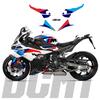 Applicable to BMW S1000RR 2025 whole car sticker, blue and white whole car latte waterproof air guide slot sticker