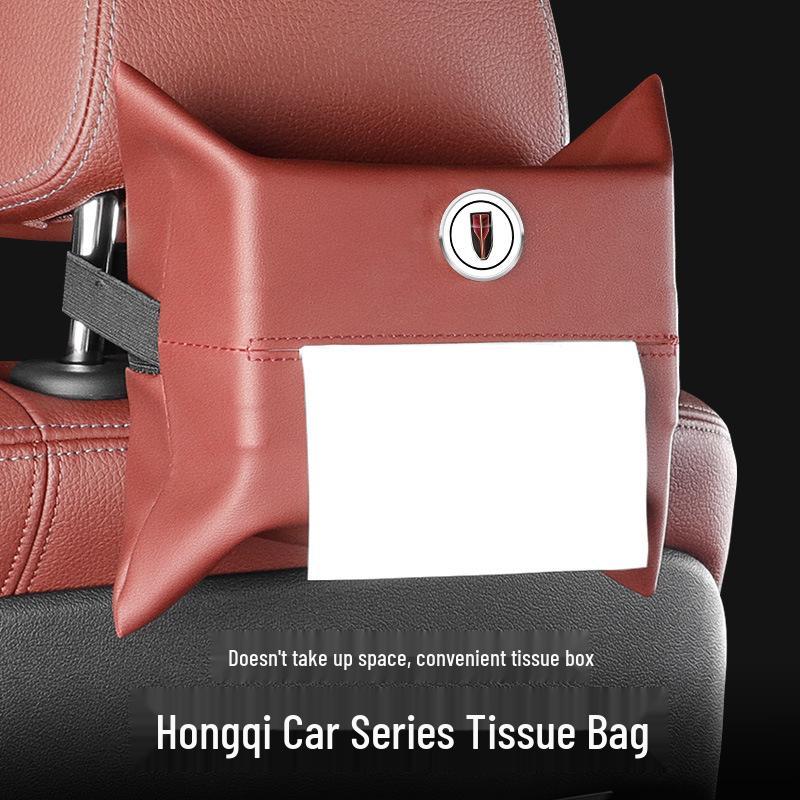 Hongqi H5/H7/H9/HS5/HS7/HS9/EQM5 Interior Car Tissue Box & Storage Bag