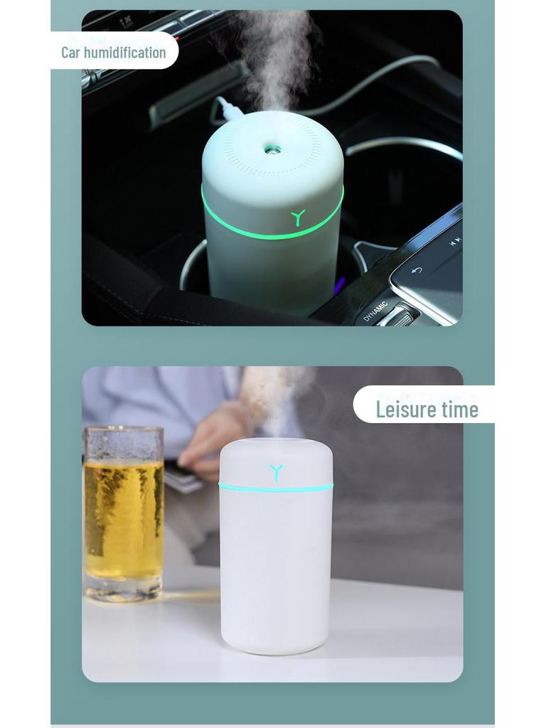 2023 Mini USB Silent Air Humidifier for Home & Car with Large Fog Volume