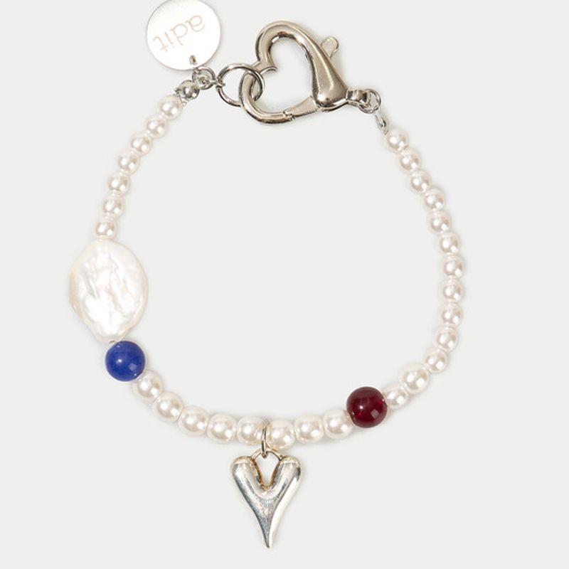 

adit Baroque pearl mixed keyring ivory