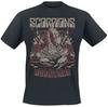 Scorpions Retro Skorpion & Gitarre Grafik T-Shirt 100% Baumwolle Atmungsaktiv Streetwear Tee