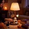 Halloween Witch Lamp Halloween Decor Resin Figurine With Battery Power For Spooky Table Display