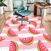 Watermelon Slice Pattern Office Rug Chair Mat, Entryway Carpet, Suitable for Front Door, Bedroom, Living Room, Desk, Holiday Gift