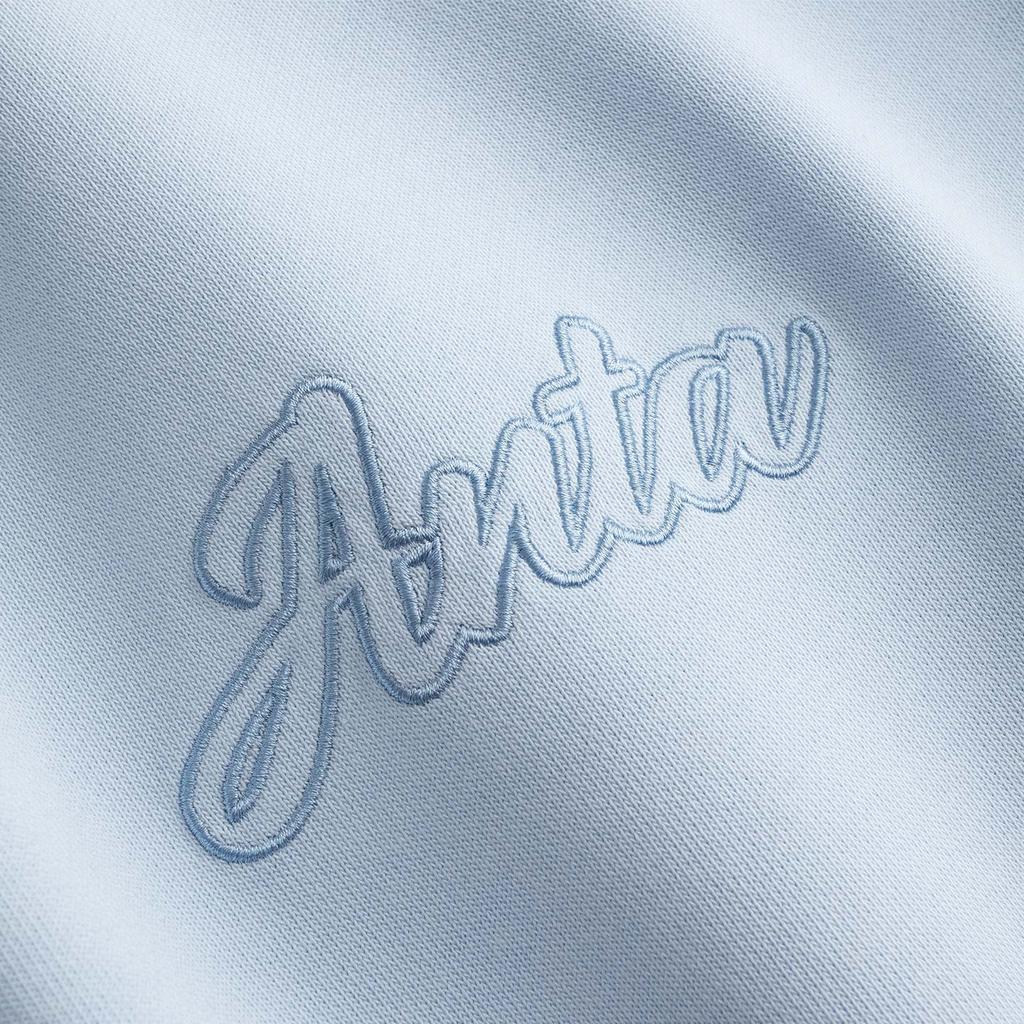 Anta Hooded Campus Casual Loose Sports Fashion Versatile City Commuting Knitted Couple Sweatshirt Unisex sweatshirt Frosted-Blue 972618705-8