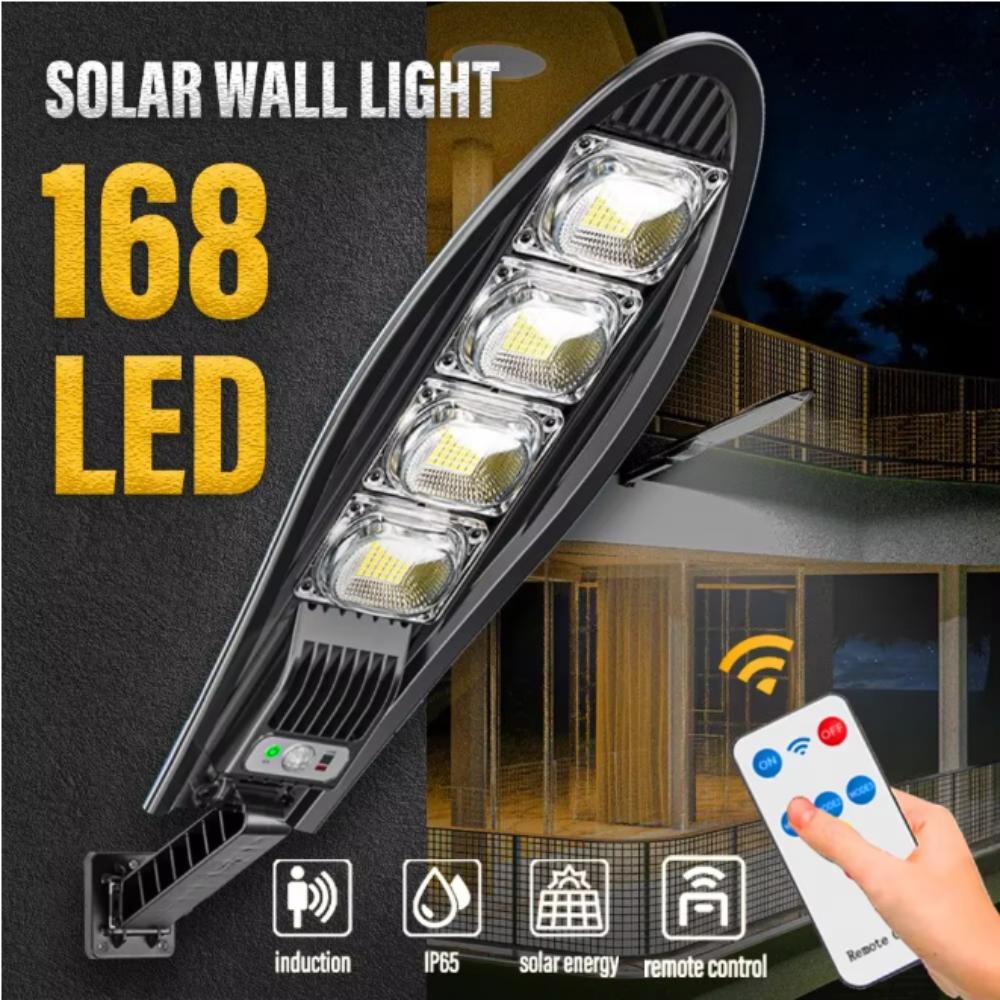 Solar LED Light Intelligent Motion Sensor Solar Light Floodlight Sunlight Powered Waterproof Street Wall Lamp Outdoor Decoration