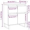 VidaXL Buffet Gris béton 60x35x70 cm Bois d'ingénierie 831128