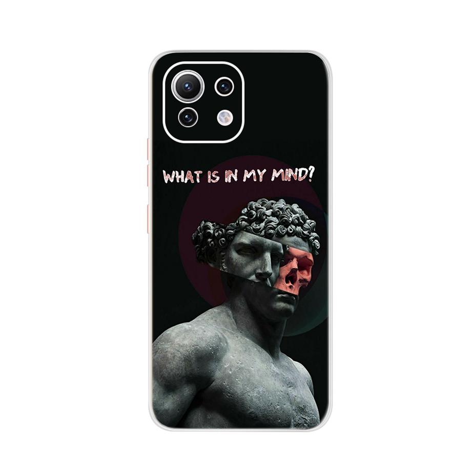 For Xiaomi Mi 11 Lite Case Cute Cartoon Cover For Xiaomi Mi 11 Lite 5G Phone Cases Mi11 Lite 11Lite Soft TPU Fundas Capa 6.55''