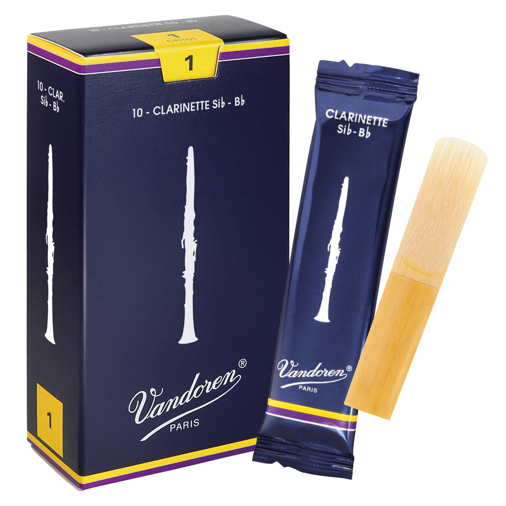 

Vandoren Traditional 1 Reed for Bb Clarinet Hardness (Vandoren)