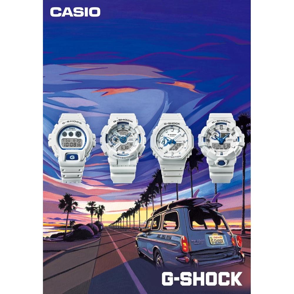 Casio G Shock Hidden Glow Series Ga 2100hds 7ajf Men Special Color White  Blue