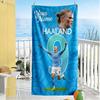 Haaland Personalized Name Beach Towel Super Soft Microfiber Quickdry Fabric Portable For Swimmingbeachcamping Travel Beach Accessoriesgym