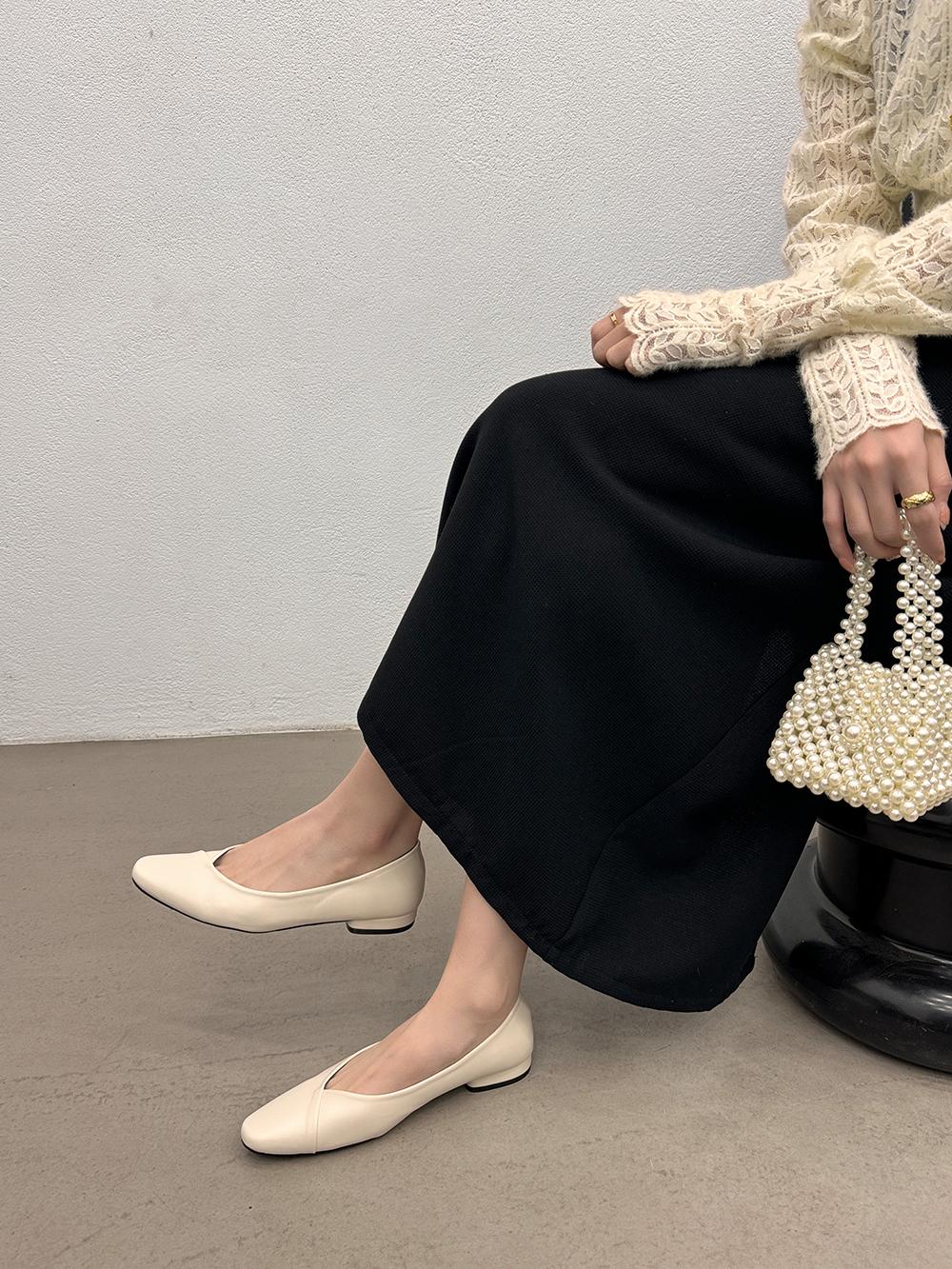 Мода Повседневные Женские Лоферы Осенние Туфли На Низком Каблуке Черные Бежевые — фото 6