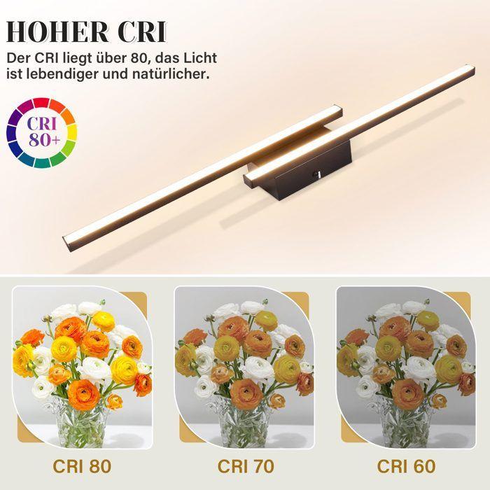 Plafonnier LED - NETTLIFE - Cristal 61,5 cm - Noir - 12W - Blanc chaud 3000K