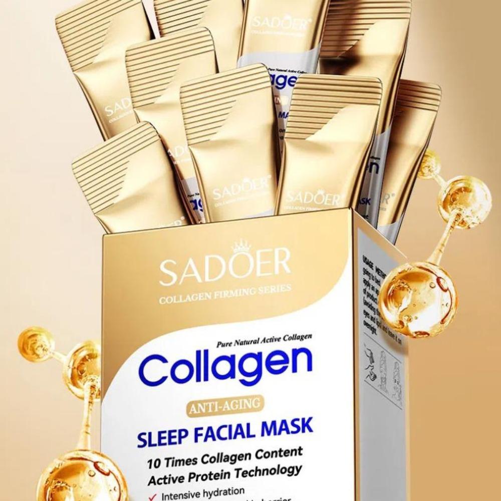 4mlX20pcs Collagen Anti-Wrinkle Sleeping Mask Hydrating Facial Mask