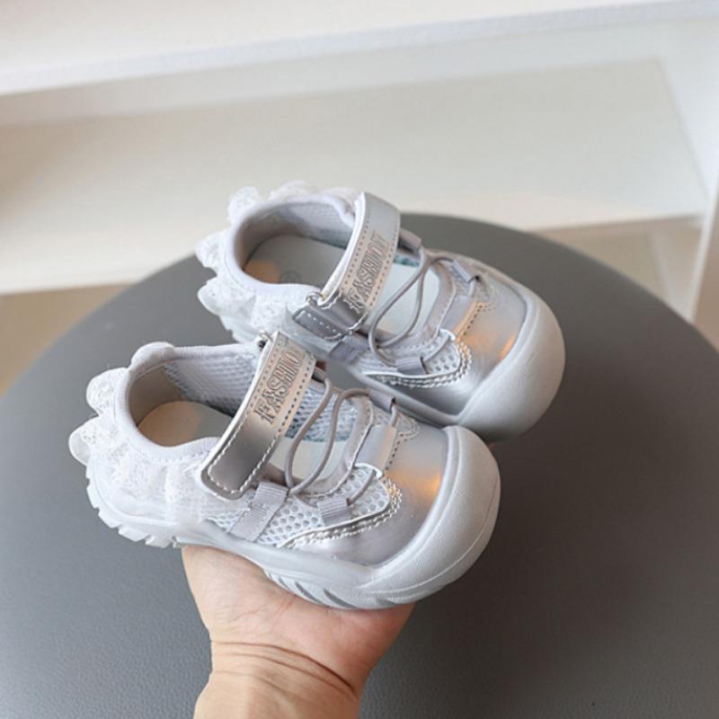 Girls Korean Style Sweet Sports Shoes Children's Lightweight Sandals Girls Lace Mary Jane Shoes