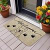 Adorable Cute Pet Welcome Doormats Wipe Your Paws Design Dog Lover Entrance Mats for Animal Lovers Home Decor