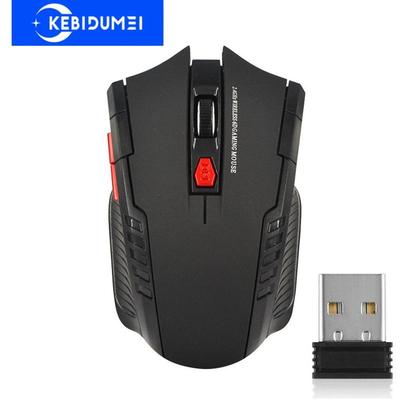 2.4G Kablosuz Fare Oyun Faresi USB Alıcı ile 6 Düğmeler Dizüstü PC Klavye için Profesyonel Optik Fareler