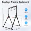 Triangular Power Tower Pull-Up Bar Home Gym Equipment Dip Station Adjustable Height Strength Training Fitness Equipment