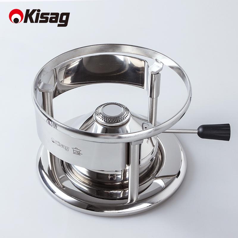 Kisag 304 Stainless Steel Windproof Gas Stove Shield for Outdoor Camping and Cooking