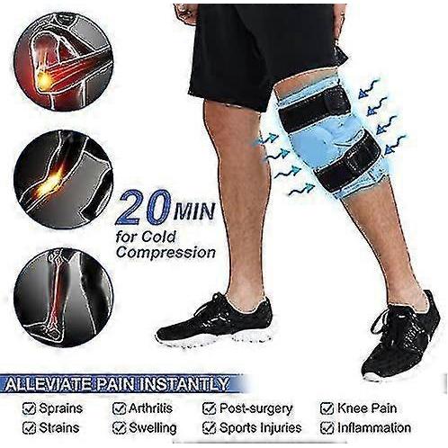 Ice Pack For Knee Pain Relief, Reusable Gel Ice Wrap For Leg Injuries, Swelling, Knee Replacement Surgery, Cold Compress Therapy High Quality
