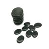Windfulogo 12pcs Hot Massage Stone Set Natural Lava Basalt Warm Stone Spa Massage Stones Black