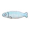 Canvas Fish Cat Chew Toy with Catnip Crinkle Paper Kitten Squeaky Fish