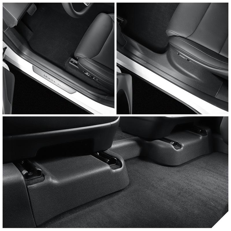 Tesla Model YL Door Sill Strips: Front & Rear Welcome Pedal Protection Decoration