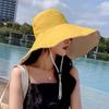 Women's Double-Sided Extra Large Brim Sun Protection Bucket Hat - Foldable Summer Shade