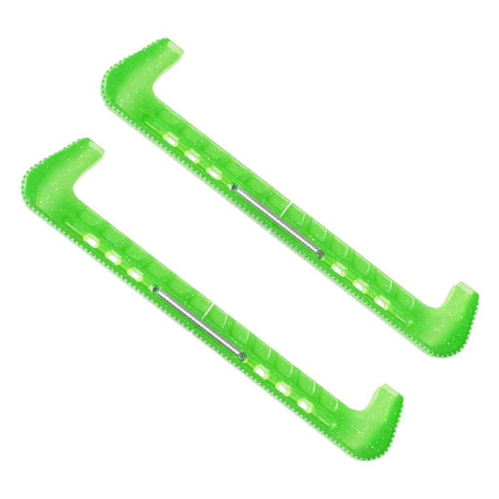 Figure Skating Blade Cover Adjustable Crystal Jelly Color Blades Guards Heavy-Duty PVC Protectors for Hockey & Figure Skates