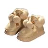2025 new winter bow double ball fashionable and comfortable velvet thickened non-slip women's model