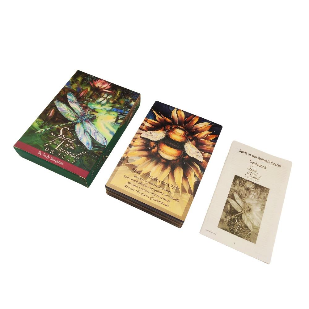 12x8.3cm Spirit of The Animal Oracle Deck 51 Different Animal Helpers and Discover Their Powerful Medicine with Guidebook for Beginners