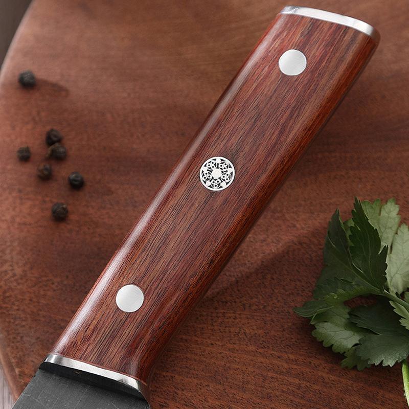 8 Inch Kiritsuke Knife Chef Cleaver Sashimi Meat Slicing Vegetables Handmade Forged Professional Kitchen Knives Wood Handle