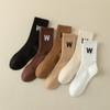 Female Spring and Autumn Fashion New Cotton Sports Tube Socks