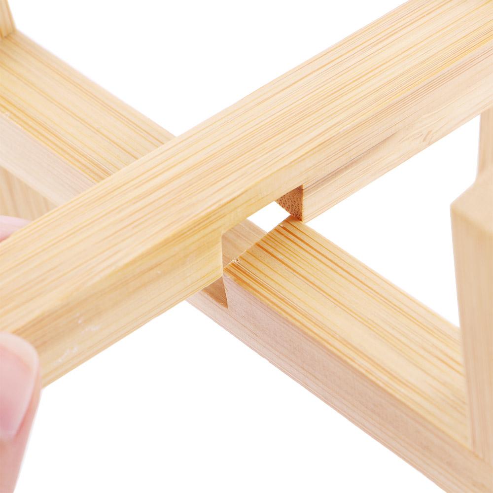 Durable Indoor Garden Display Home Decor Flower Pot Trays Bonsai Holder Wood Rack Plant Stand Shelf