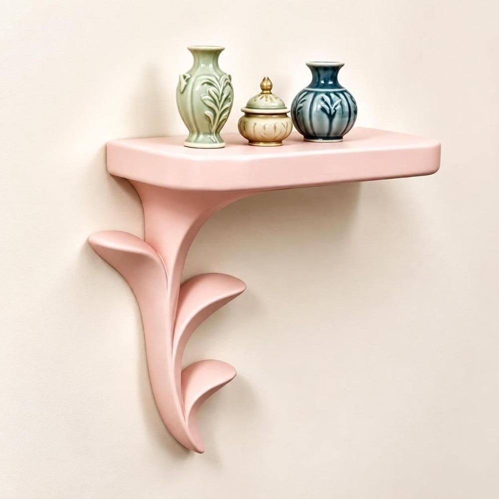 Plant Style Wall Bracket Sprout Shape Wall Rack New Wall Floating Shelf Home Wall Decor