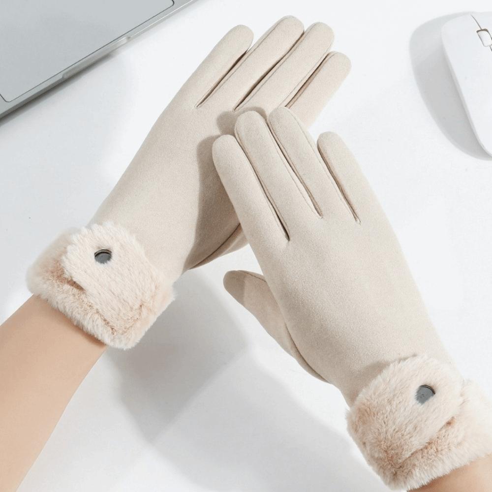 Thick Plush Gloves Velvet Women Mittens Soft Winter Gloves Kids