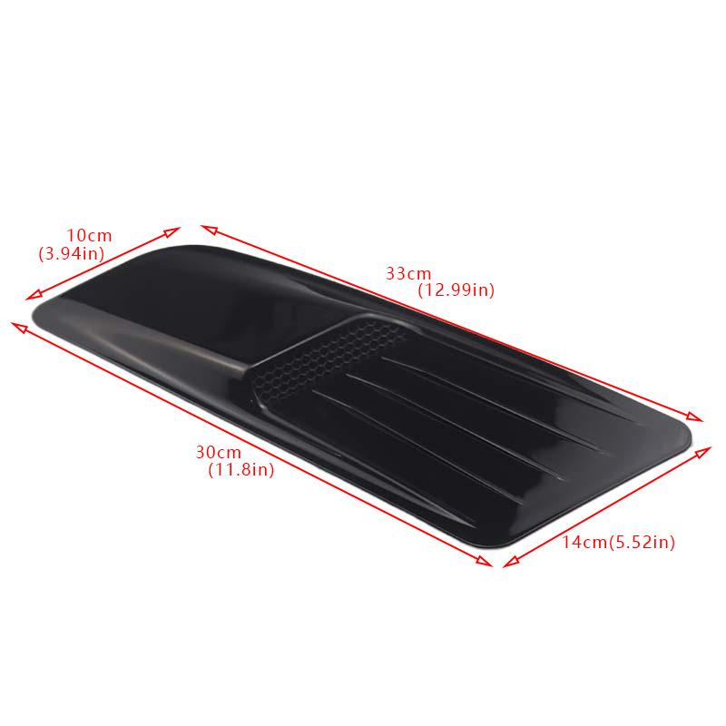 Car Carbon Fiber Copy Universal Front Hood Air Intake Trim Scoop Vent Guards Engine Hood Decoration Exterior Accessories