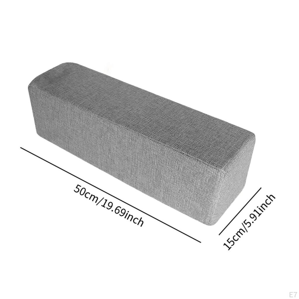 Couch Arm Rest Pillow Armrest Practical Removable Washable Pillowcase Cushion, Elbow Support