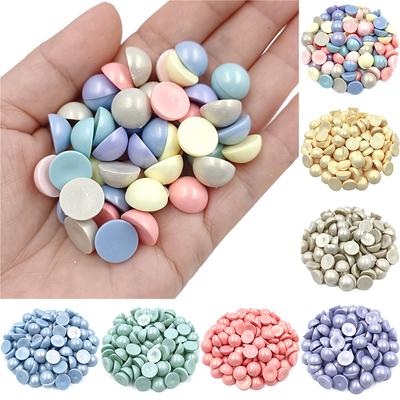 100 szt. Biżuteria 12mm DIY do makaroników matowych półkolistych koralików naszyjnik bransoletka wisiorek