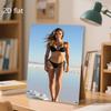 Iron Beach Bikini Decorative Sign 2D Metal Wall Art Pre-Drilled Weatherproof 20x30cm Indoor Outdoor Home Office Decor