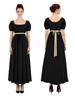 Bridgerton Regency Kleid: Hochtailliertes viktorianisches Kleid für Halloween & Teepartys