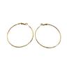 Premium Atmosphere Simple Earrings Women'S Large Circle Temperament Fashion Versatile Plain Ring Cold Wind Earrings Earrings