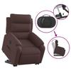 Recliner Chair with Lift Assistance Electric Dark Brown Fabric