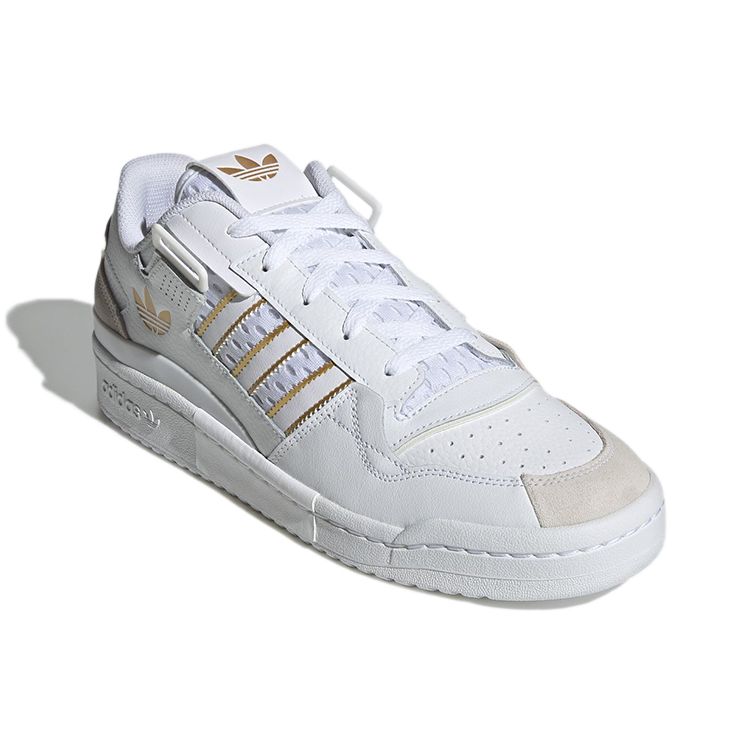 Adidas Originals Forum Exhibit Low Langlebige Low-Top Skate-Schuhe Unisex Sneaker Weiß Platin GX1524