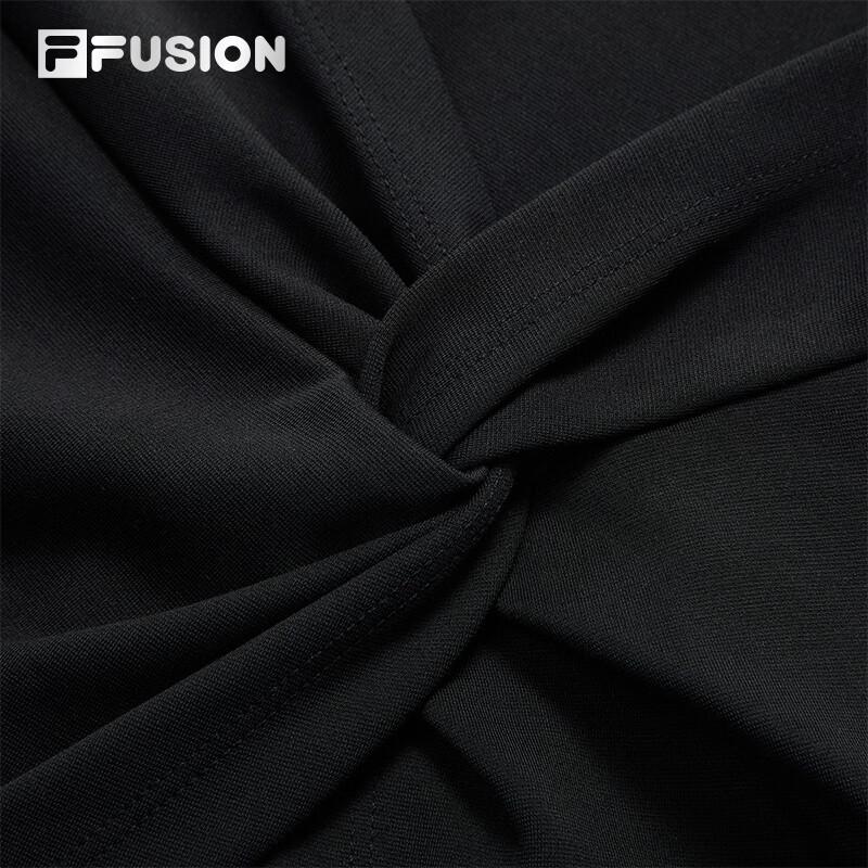 FILA FUSION Women's Irregular Knit T-Shirt Dress