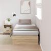 Storage Bed Frame vidaXL Sonoma Oak 80x200 Cm 3335335
