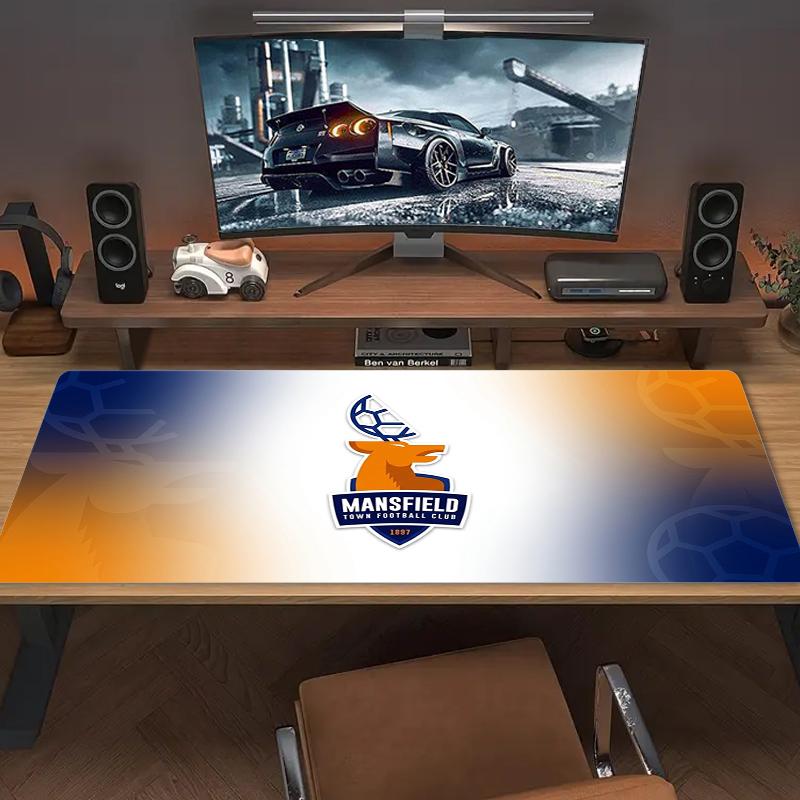 Mansfield Town Fc Mouse Pad Large Gaming Table Cushion Nonslip Laptop Tablet Big Mousepad Xxl Mat Mini Pc Playmat With Lock Edge