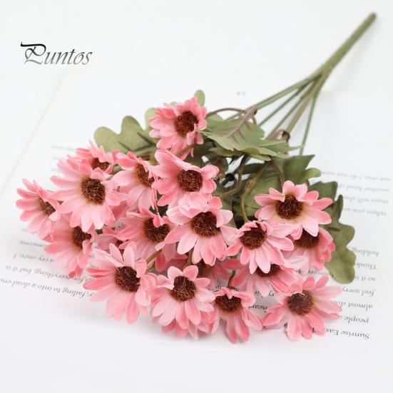 Faux Floral Arrangements for Gifts Artificial Daisy Flowers, Realistic Plastic Arrangements, Reusable Flower Bouquet, Fake Plants Living Room